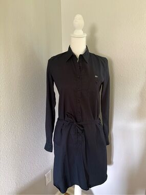 Lacoste navy shirt dress sz36